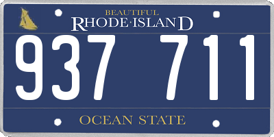 RI license plate 937711