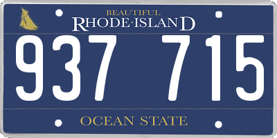 RI license plate 937715