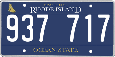 RI license plate 937717