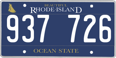 RI license plate 937726