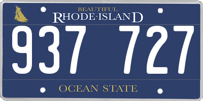 RI license plate 937727