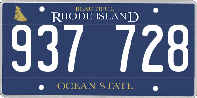 RI license plate 937728