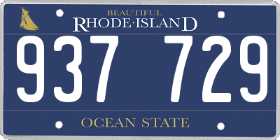 RI license plate 937729