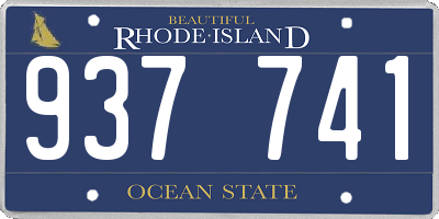 RI license plate 937741
