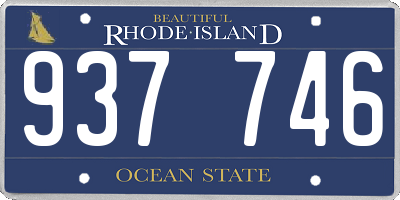 RI license plate 937746