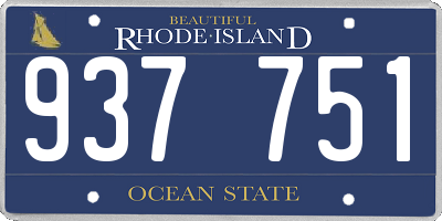 RI license plate 937751