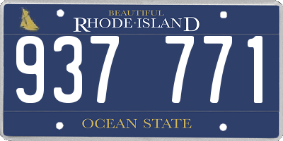RI license plate 937771