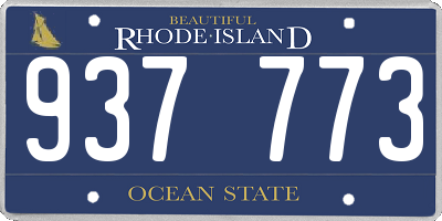 RI license plate 937773