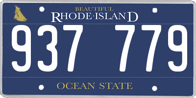 RI license plate 937779