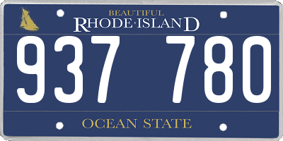 RI license plate 937780