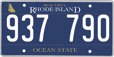 RI license plate 937790