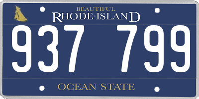 RI license plate 937799