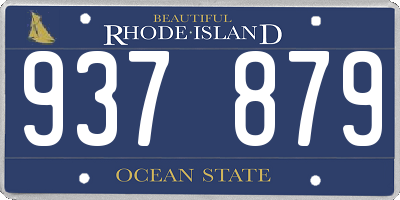 RI license plate 937879