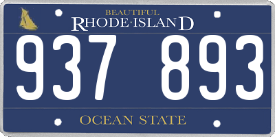RI license plate 937893