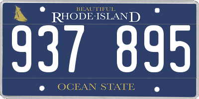 RI license plate 937895