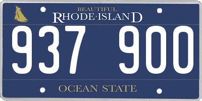 RI license plate 937900