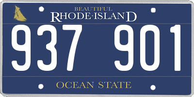 RI license plate 937901