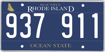 RI license plate 937911