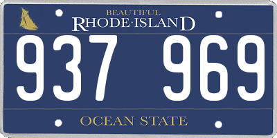RI license plate 937969