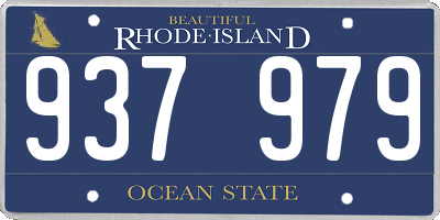 RI license plate 937979