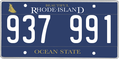 RI license plate 937991