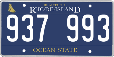 RI license plate 937993