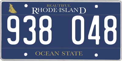RI license plate 938048