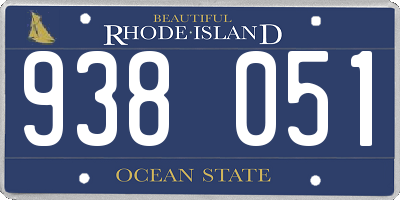 RI license plate 938051