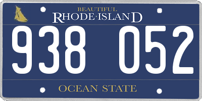RI license plate 938052