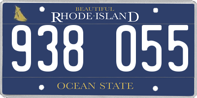 RI license plate 938055