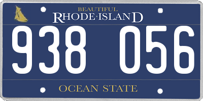 RI license plate 938056
