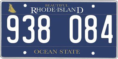 RI license plate 938084
