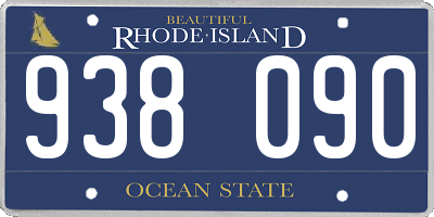 RI license plate 938090
