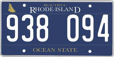 RI license plate 938094