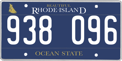 RI license plate 938096
