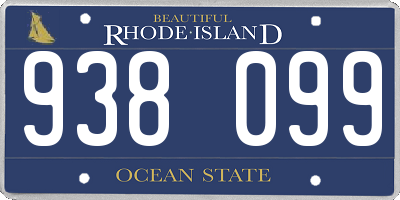 RI license plate 938099