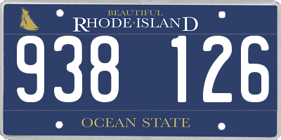 RI license plate 938126