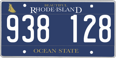 RI license plate 938128