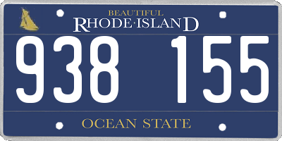 RI license plate 938155