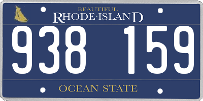 RI license plate 938159
