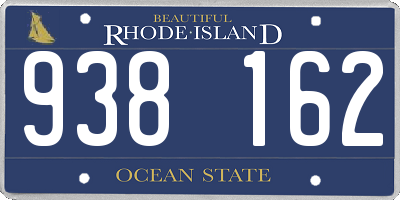 RI license plate 938162