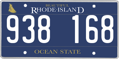 RI license plate 938168