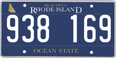 RI license plate 938169