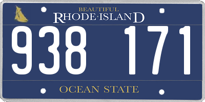 RI license plate 938171