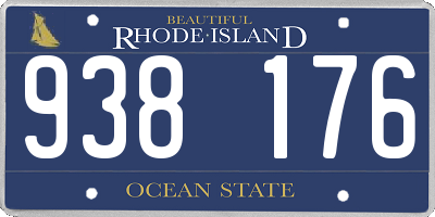 RI license plate 938176