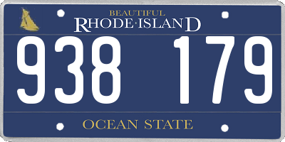 RI license plate 938179