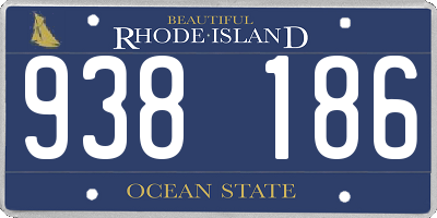 RI license plate 938186