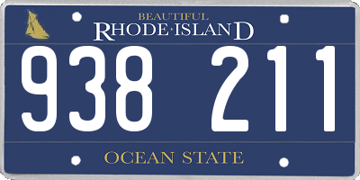 RI license plate 938211