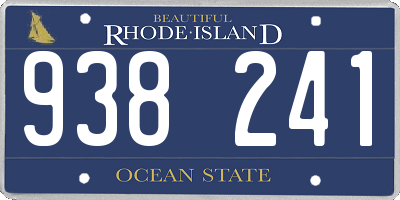 RI license plate 938241