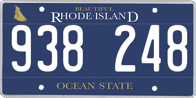 RI license plate 938248
